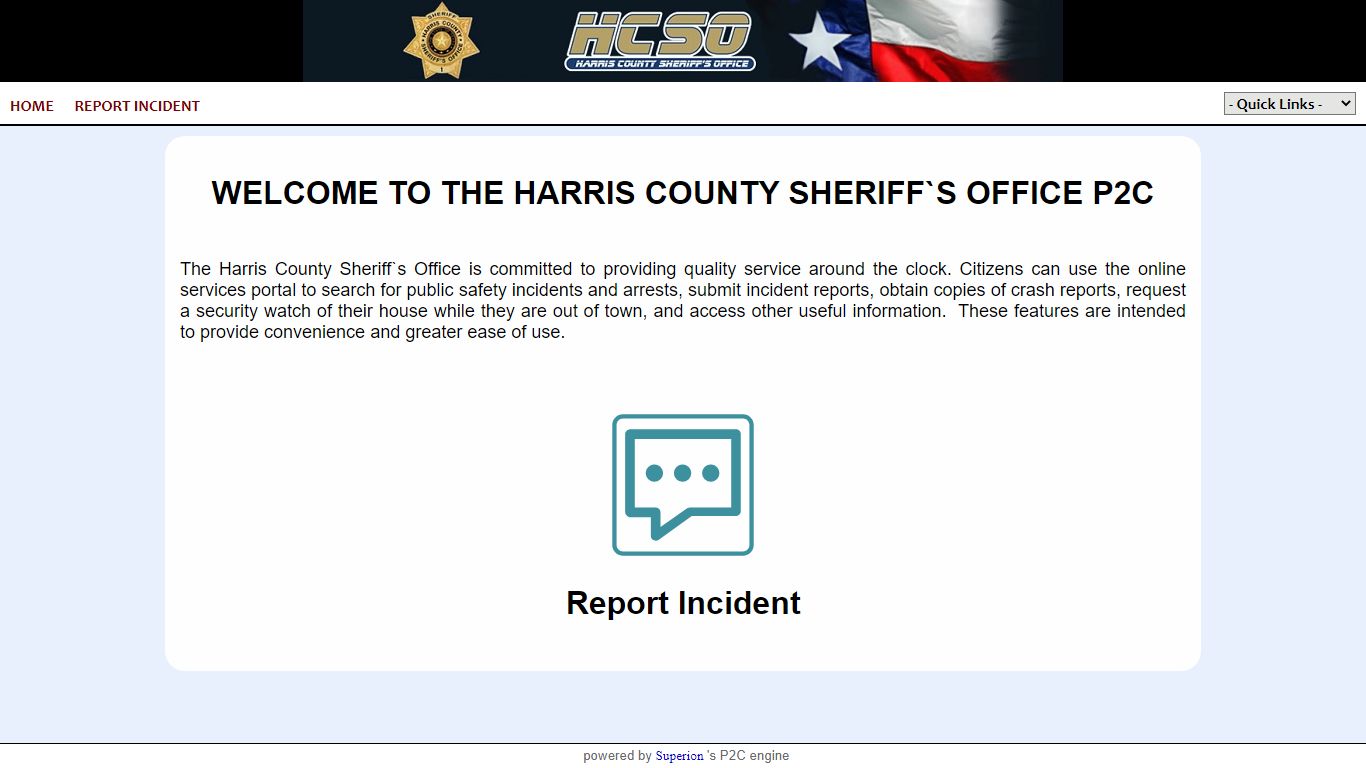 Harris County Sheriffs Office P2C
